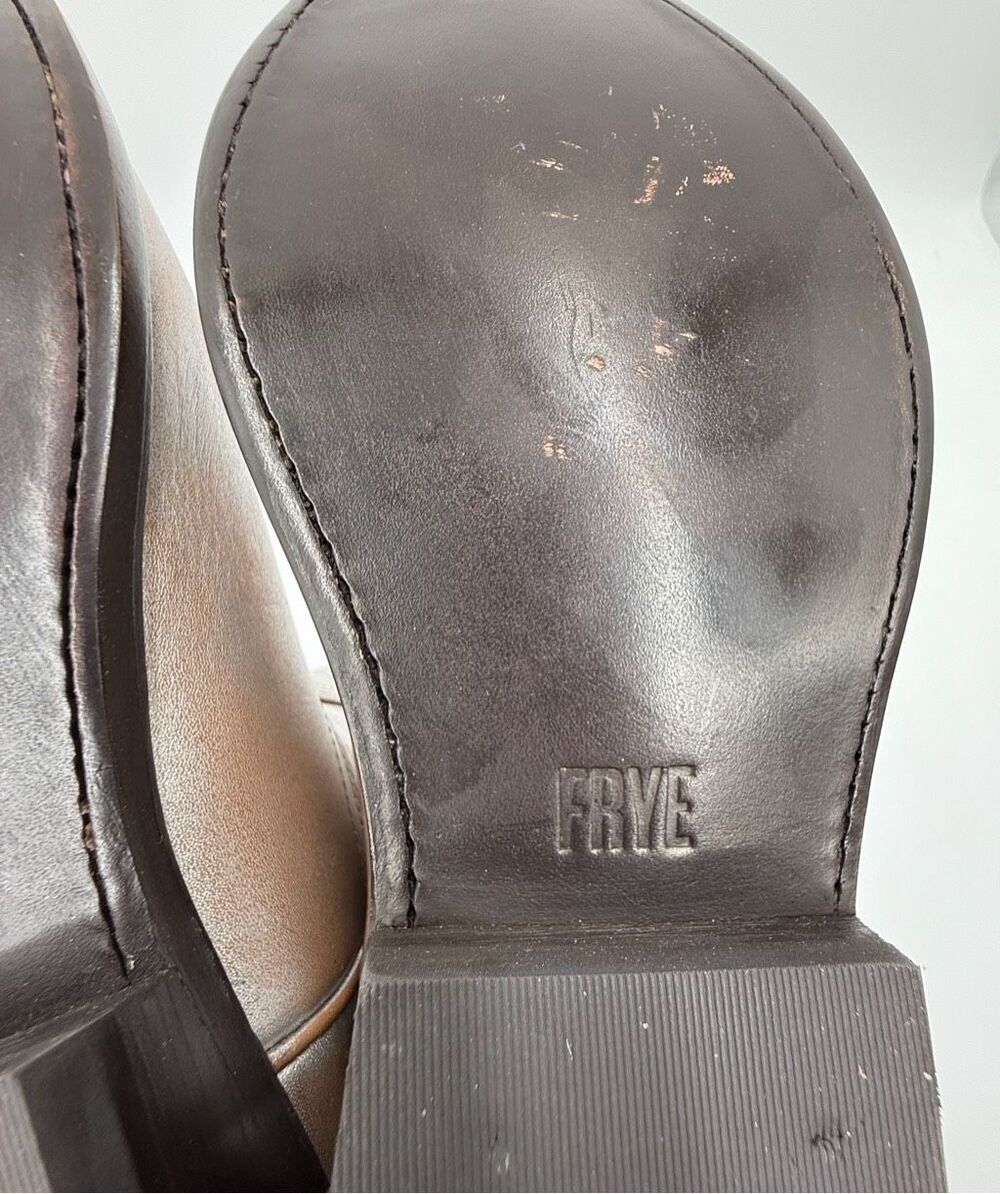 Frye Billy Pull On Silver Metallic Western Cowboy Boots Size 8 - Picture 9 of 11